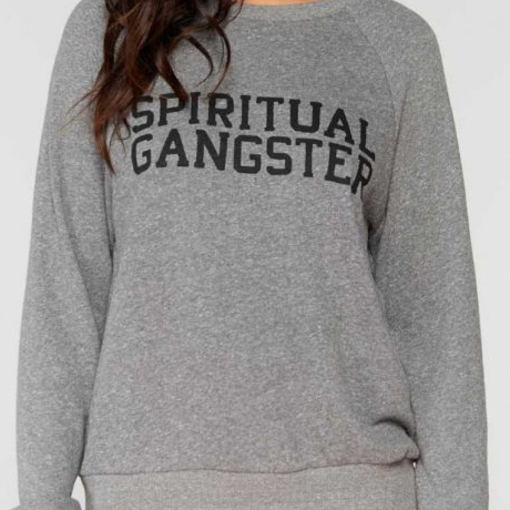 Spiritual Gangster Heather Grey Sweatshirt